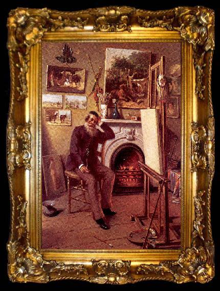 framed  Narjot, Ernest Self-Portrait in the Artist